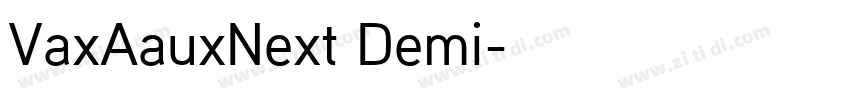 VaxAauxNext Demi字体转换